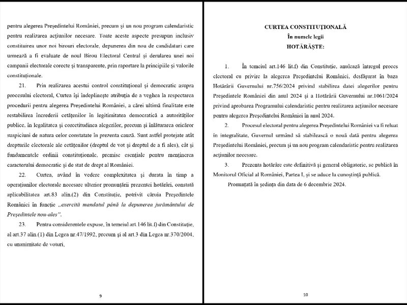 CCR explică anularea alegerilor: vot manipulat prin finanțare ascunsă și promovare agresvă, ilegală: FOTO - Profimedia(imagine cu rol ilustrativ)