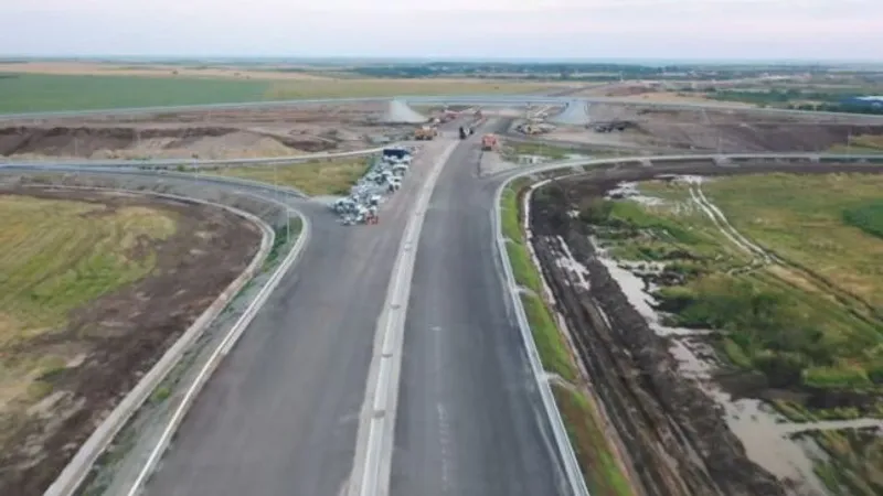 VIDEO Cum arată cei 40 de km de pe Drumul Expres Craiova - Pitești ce se deschid în aprilie / youtube