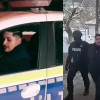 „Bombardier” cunoscut pe TikTok pentru clipuri cu manele, reținut după ce a condus mașina poliției./ Foto: observatornews.ro