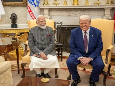 Premierul Indiei, Narendra Modi și Donald Trump - Foto: Profimedia images