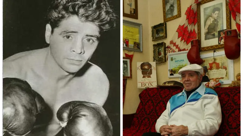 Nicolae Linca, boxerul român care a câștigat aurul olimpic cu un deget rupt - Foto: cosr.ro/ Colaj