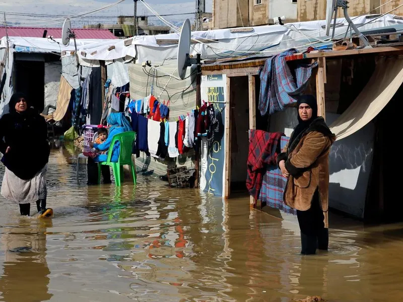 Tabără de refugiați sirieni în Liban/Foto: The National