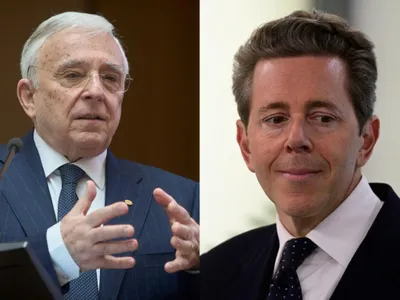 Mugur Isărescu și Harald Mahrer - Foto: Profimedia Images