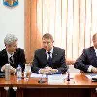 Judecatorul Adrian Bordea, presedintele CSM, presedintele Klaus Iohannis si vicepresedintele CSM, procuror Gheorghe Muscalu în 2014 - Foto: INQUAM PHOTOS / Octav Ganea