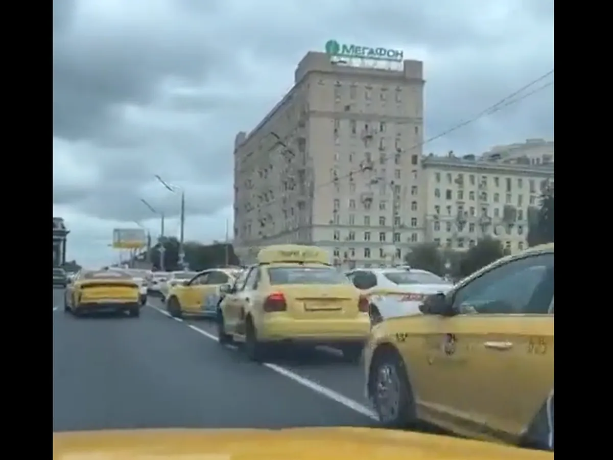 Moscova blocată - FOTO: Twitter