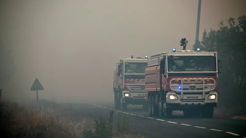Incendiu de vegetație în Franța - Foto. Profimedia Images