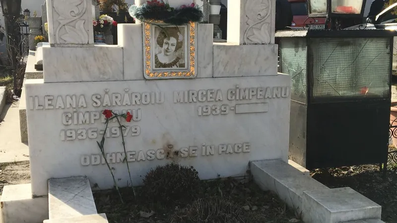 Ileana Sărăroiu a fost îngropată la Cimitirul Sf. Vineri din București Foto: playtech.ro