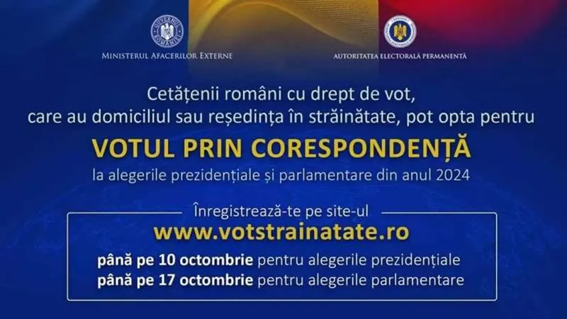 Ghid MAE: cum votează românii din străinătate? ”Ghidul alegătorului prin corespondenţă”, publicat - FOTO: MAE(imagine cu rol ilustrativ)