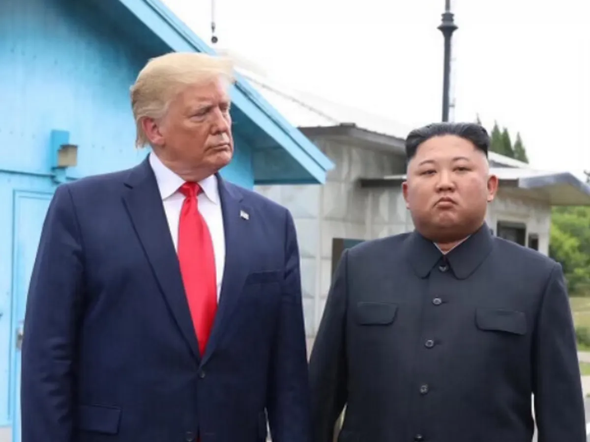 Donald Trump și Kim Jong-un - Foto: Truth Social
