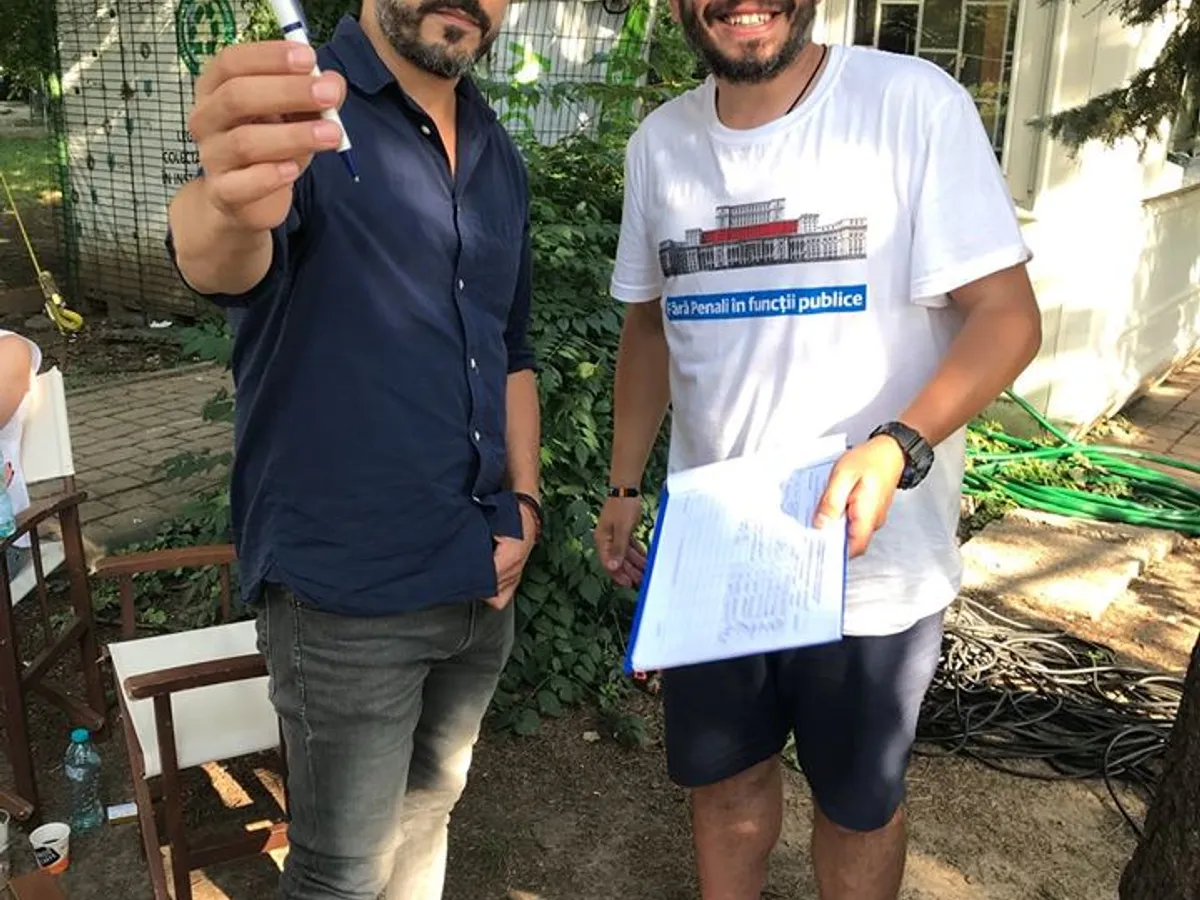 Solistul Adrian Despot s-a alăturat inițiativei cetățenești. Foto: #Rezistența