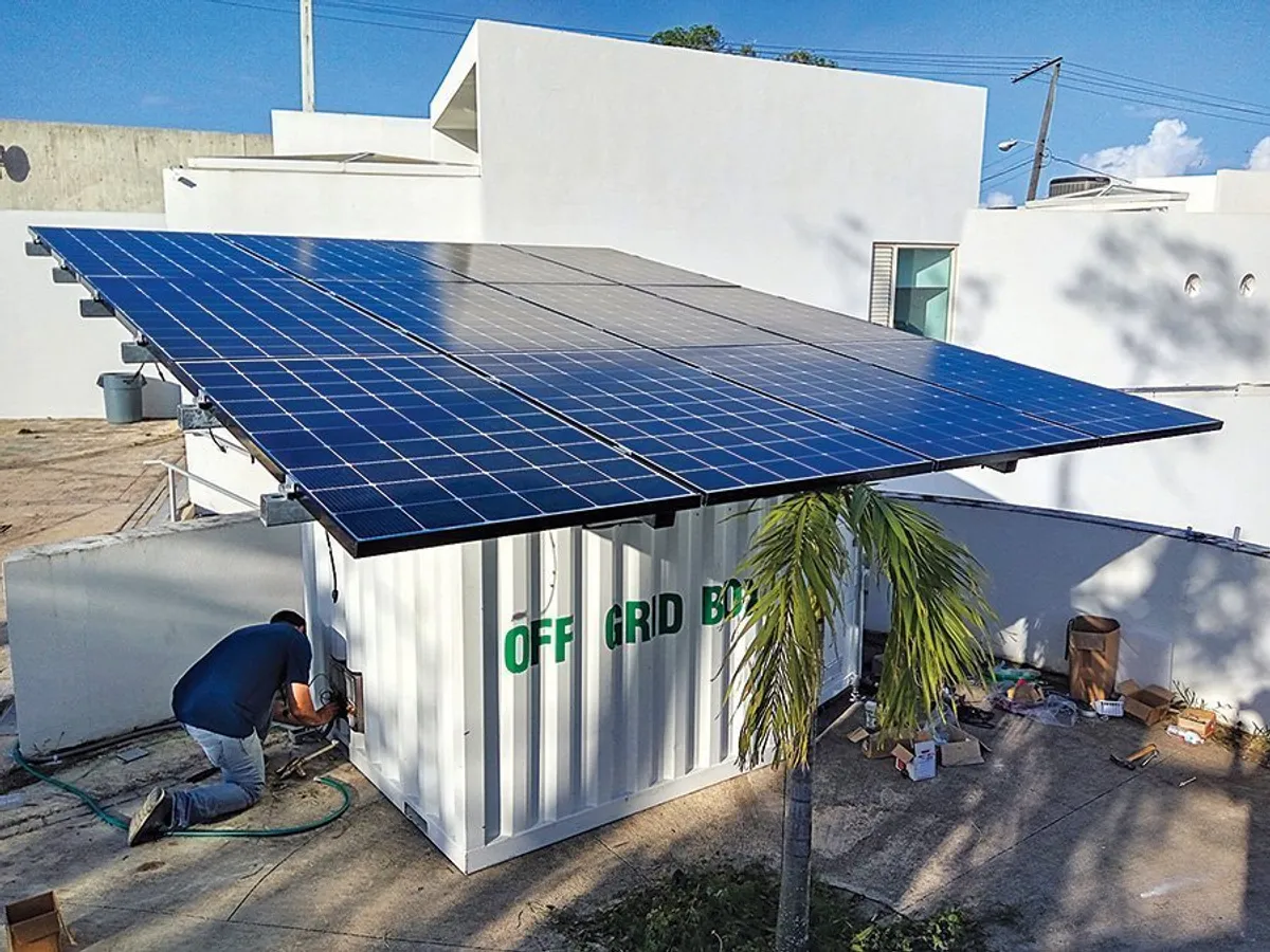 Un container în Puerto Rico