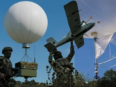 Baloanele invizibile „Cal Troian” - Foto: Facebook/Volodimir Zelenski - Caracter ilustrativ