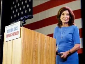 Kathy Hochul, prima femeie guvernator al New York/Foto: captură tv