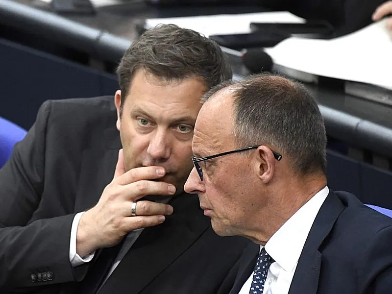 Cancelarul german Friedrich Merz, în plen, în Parlamentul German de la Berlin - Fotoy: Profmedia Images