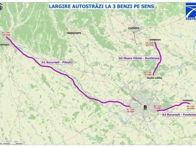 Trei benzi pe sens pentru autostrăzile A1, A2 şi A3. Ce oferte au fost depuse la CNAIR Foto: Agerpres