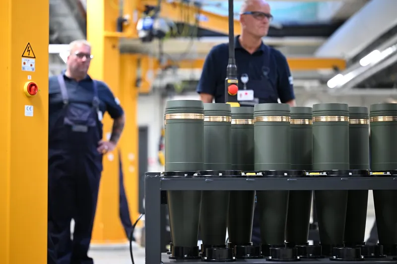 Obuze de artilerie calibru 155 de milimetri, Rheainmetall - Foto: Profimedia  Images