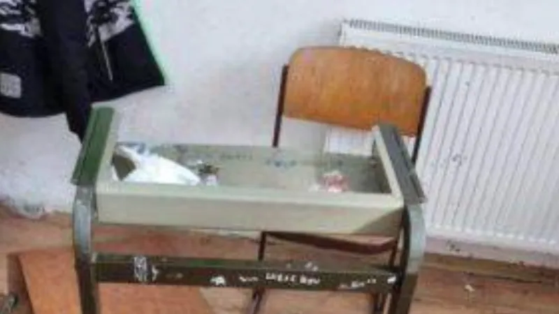 Trei elevi beți de clasa a VII-a au devastat o sală de clasă, sub privirile profesorilor/FOTO: Vasiledale.ro