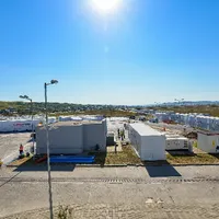 Viitorul spital modular pentru pacienții cu COVID de la Iași/FOTO: ziaruldeiasi.ro
