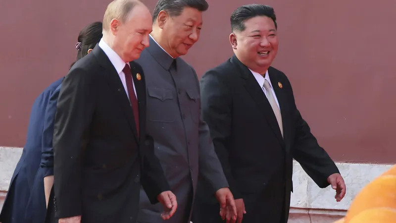 Vladimir Putin, Xi Jinping, Kim Jong-Un - Foto: Profimedia images