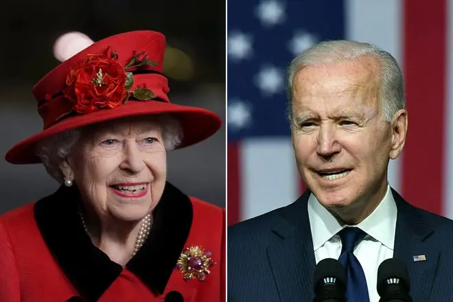 Întâlnire de gradul zero, la Castelul Windsor: Regina Elisabeta a II-a îl primește pe Joe Biden. / Foto: eu.usatoday.com