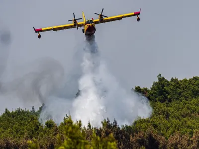 Insula Evia e cea mai afectată de incendii. FOTO: Facebook