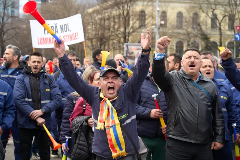 Protest față de &icirc;nchiderea minelor - Foto: Profimedia Images