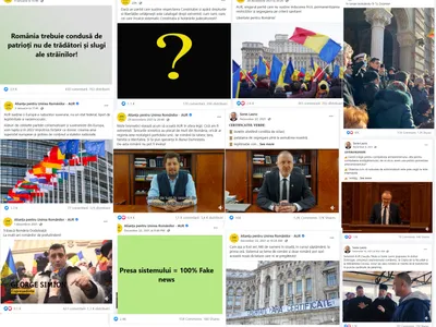 Costumele populare,  crucile și  limbajul belicos  sunt elemente pentru  imaginea AUR pe social media