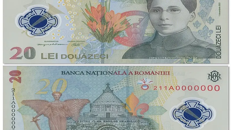 Bancnotă de 20 lei Foto: BNR