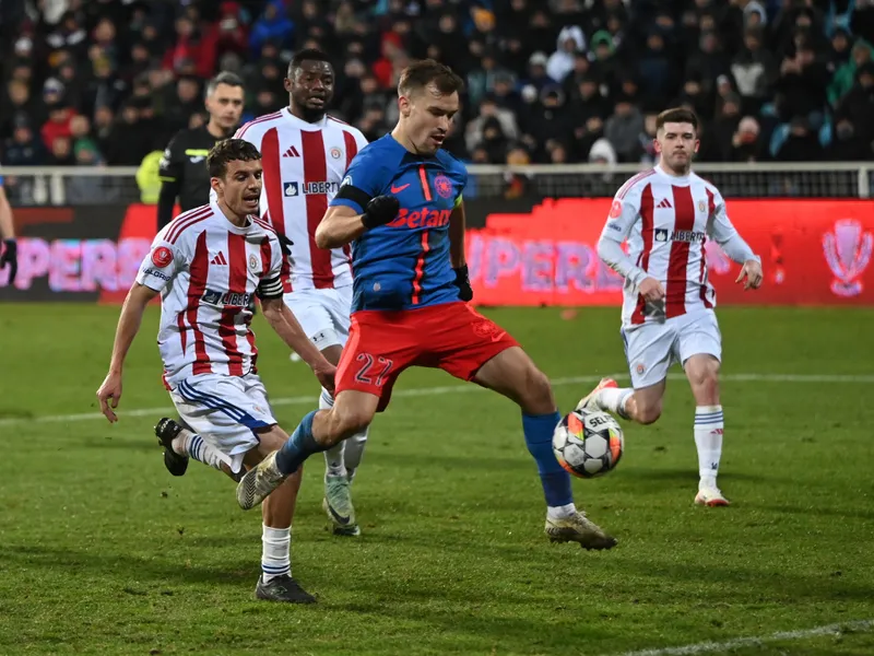 FCSB, la un punct de primul loc în Superligă, după ce a surclasat Oțelul Galați cu scorul de 4-1 - Foto: Facebook/FCSB