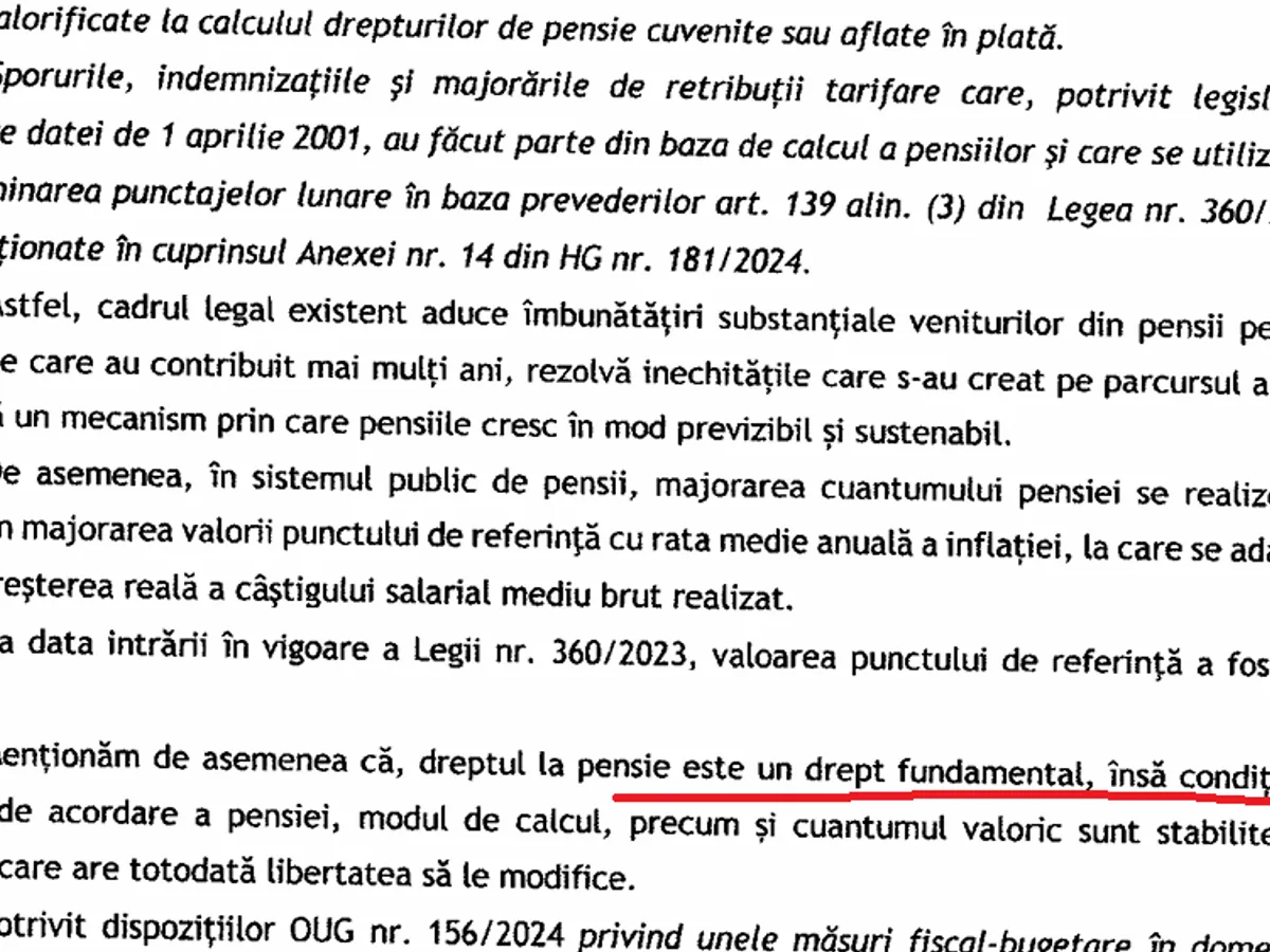 Răspuns Casa de Pensii - Foto:cdep