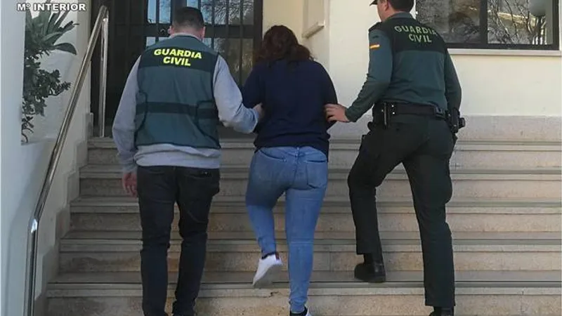 Îmbrățișarea românească a lăsat sute de spanioli fără ceasuri și bijuterii Foto: Guardia Civil