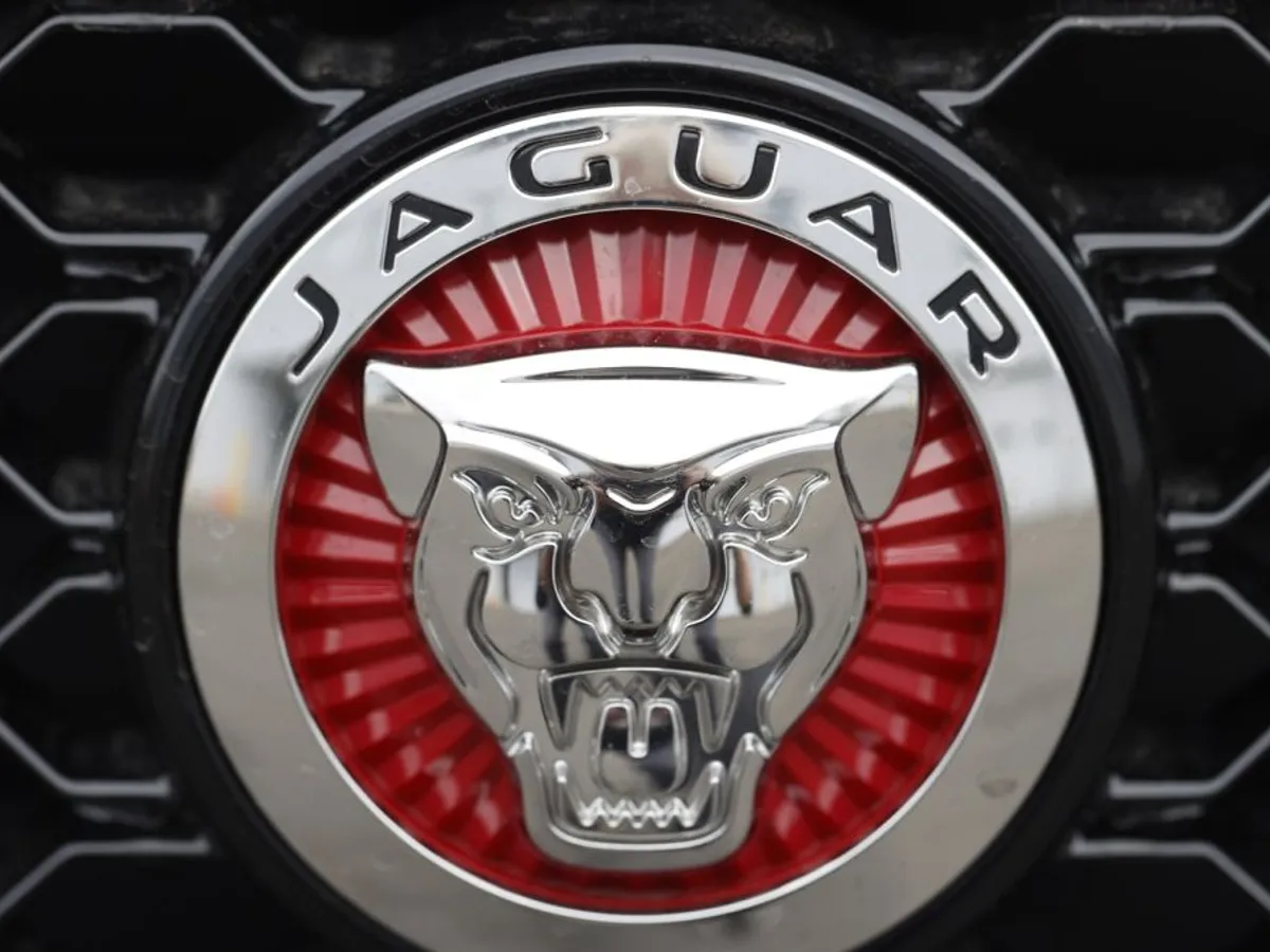 Logo-ul companiei Jaguar este prezentat pe grila unui vehicul utilitar sport F-Pace 2020 - Foto: Profimedia Images