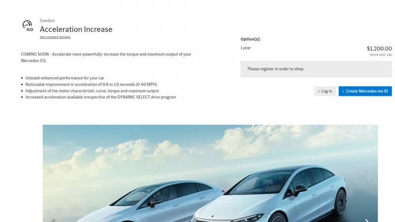 Mercedes bagă abonament de putere și viteză. / Foto: techgoing.com