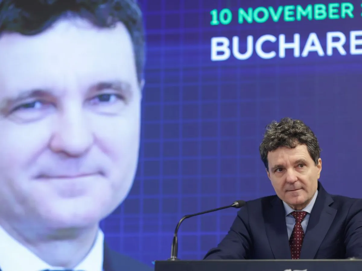 Nicuşor Dan, la o conferinţă interţări România - Germania - Foto: INQUAM PHOTOS/George Călin