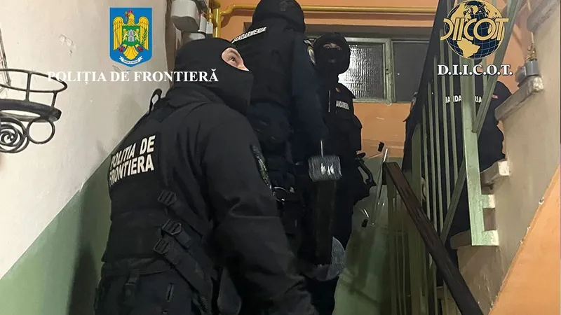 Operațiune masivă a DIICOT în Bihor. Procurorii au destructurat un grup de traficanți de migranți - Foto: Politia Romana