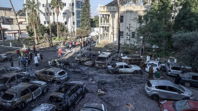 Spitalul Al-Ahli, din Gaza, ar fi fost lovit dintr-un cimitir - Foto: Profimedia Images