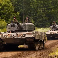 Primele tancuri Leopard 2 trimise de Polonia au ajuns în Ucraina. Proiectat să nimicească inamicul - FOTO: Profimedia Images