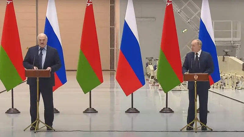 Vladimir Putin și Alexandr Lukașenko au ținut o conferință comună. / Foto: cotidianul.md