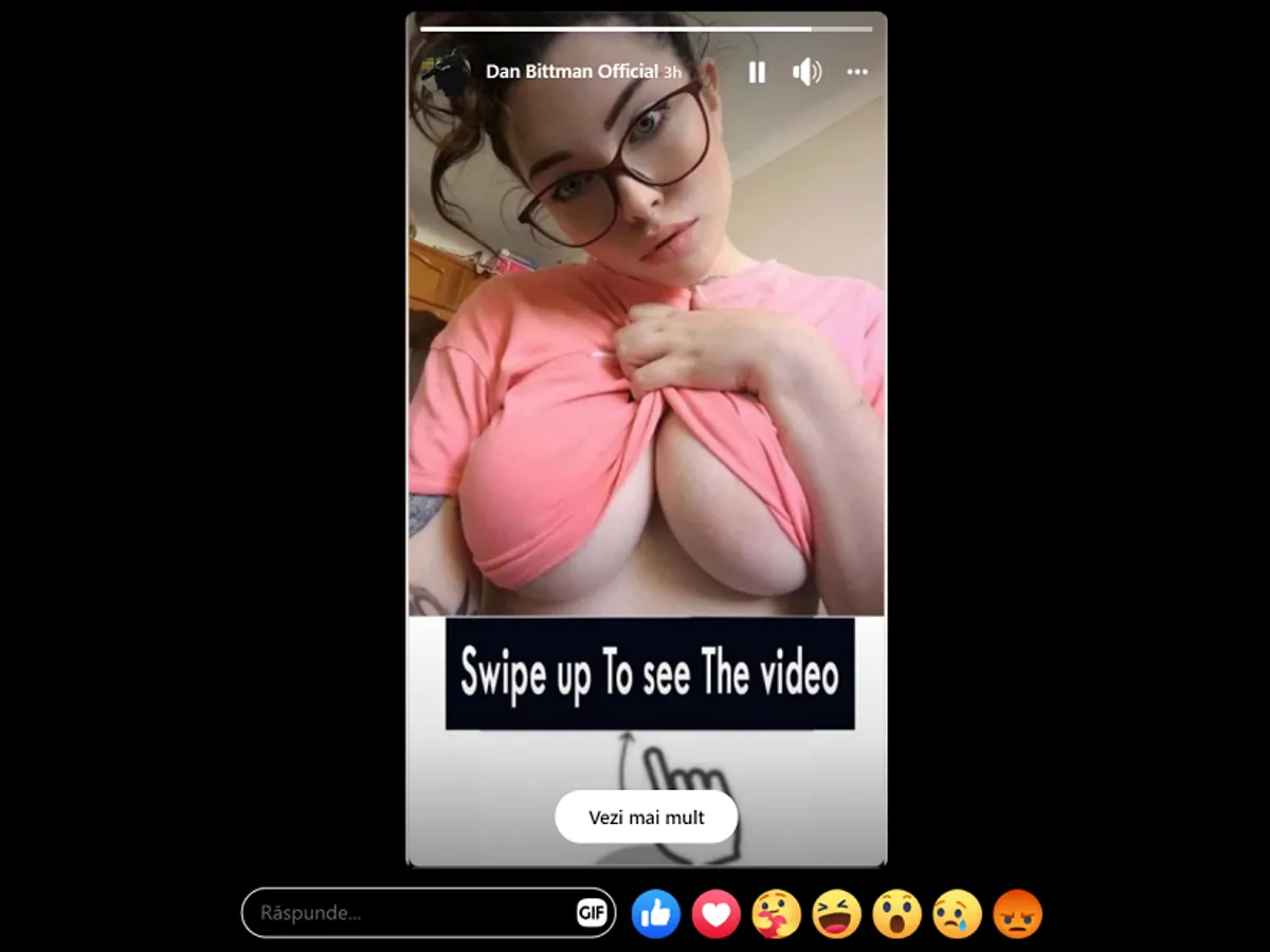 Una dintre imaginile afișate la "story" pe contul de Facebook Dan Bittman Oficial