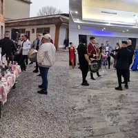 Interlopul Mircea Nebunu, live de la o nuntă la care a fost naș în Italia cu toate că e urmărit internațional Foto: captură video NWR