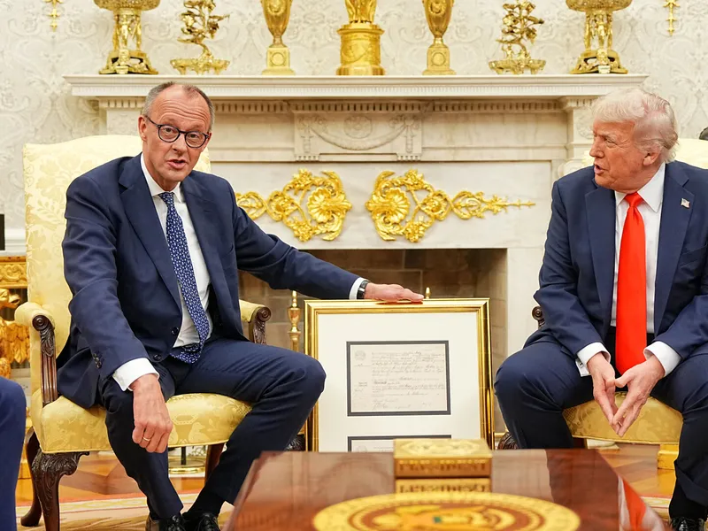 Donald Trump l-a primit joi foarte cordial pe Friedrich Merz, în ciuda războiului comercial Foto: Getty (footgrafie cu caracter ilustrativ)