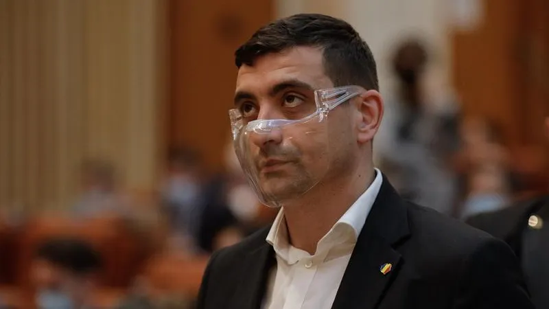 Nou scandal în Parlament provocat de George Simion   Foto: INQUAM Photos/ George Călin