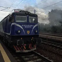 Incendiu la locomotiva unui tren în Gara Palas - Foto: news.ro