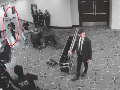 Imagini din timpul atacului de la Dineul Corespondenților: filmarea a fost publicată