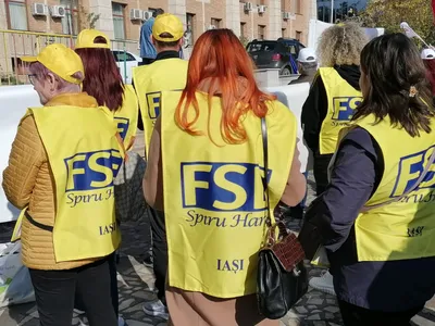 Protest Educație Foto: Radio Iași