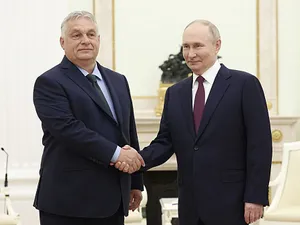 Putin şi Viktor Orban, în timpul vizitei celui de-al doilea la Moscova, pe 5 iulie 2024 - Foto: Profimedia Images