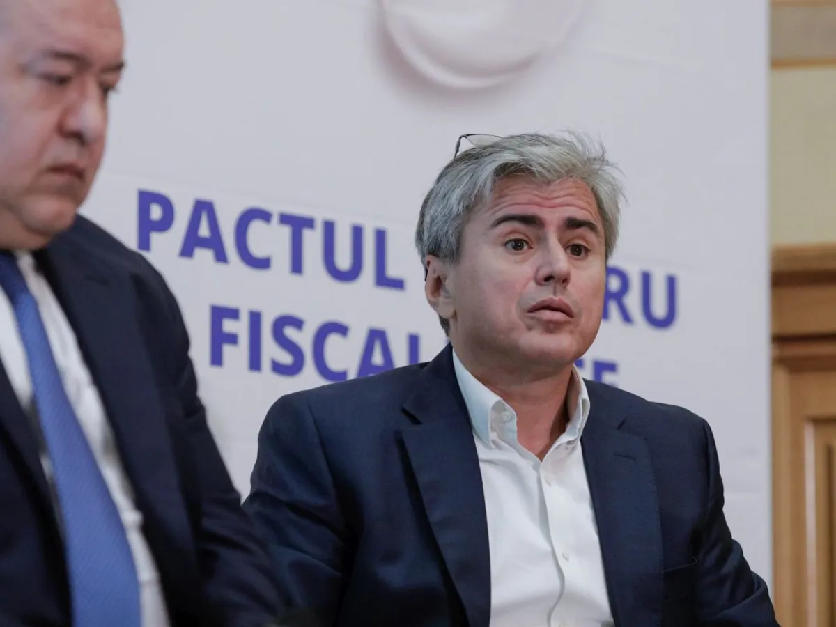 Gabriel Biriş, la lansarea Pactului pentru Fiscalitate 2022 - Foto: INQUAM PHOTOS/George Călin