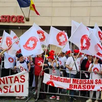 Sindicatele din Sănătate ies în stradă Foto: Facebook/Sanitas