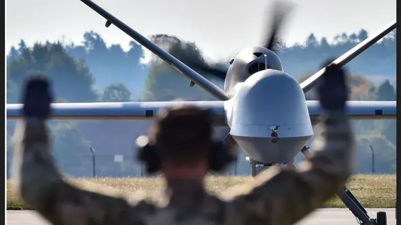 Dronele MQ-9 Reaper au executat o operațiune de securitate aeriană fără precedent în Franța - Foto: : X/@EtatMajorF (imagine cu caracter ilustrativ)