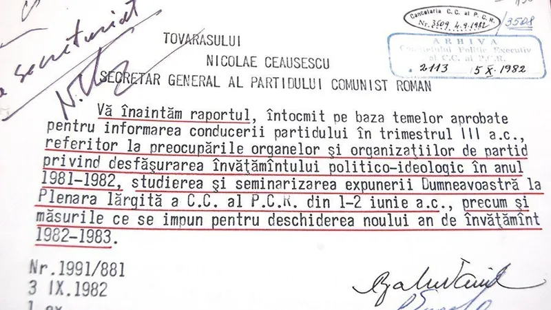 Tovarășul Ceaușescu superviza personal școala de partid unde învăța Daea